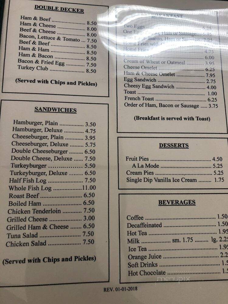 Old Timber Inn - Cincinnati, OH menu_pic
