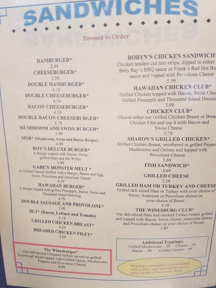 Winesburg Dariette - Dundee, OH menu_pic