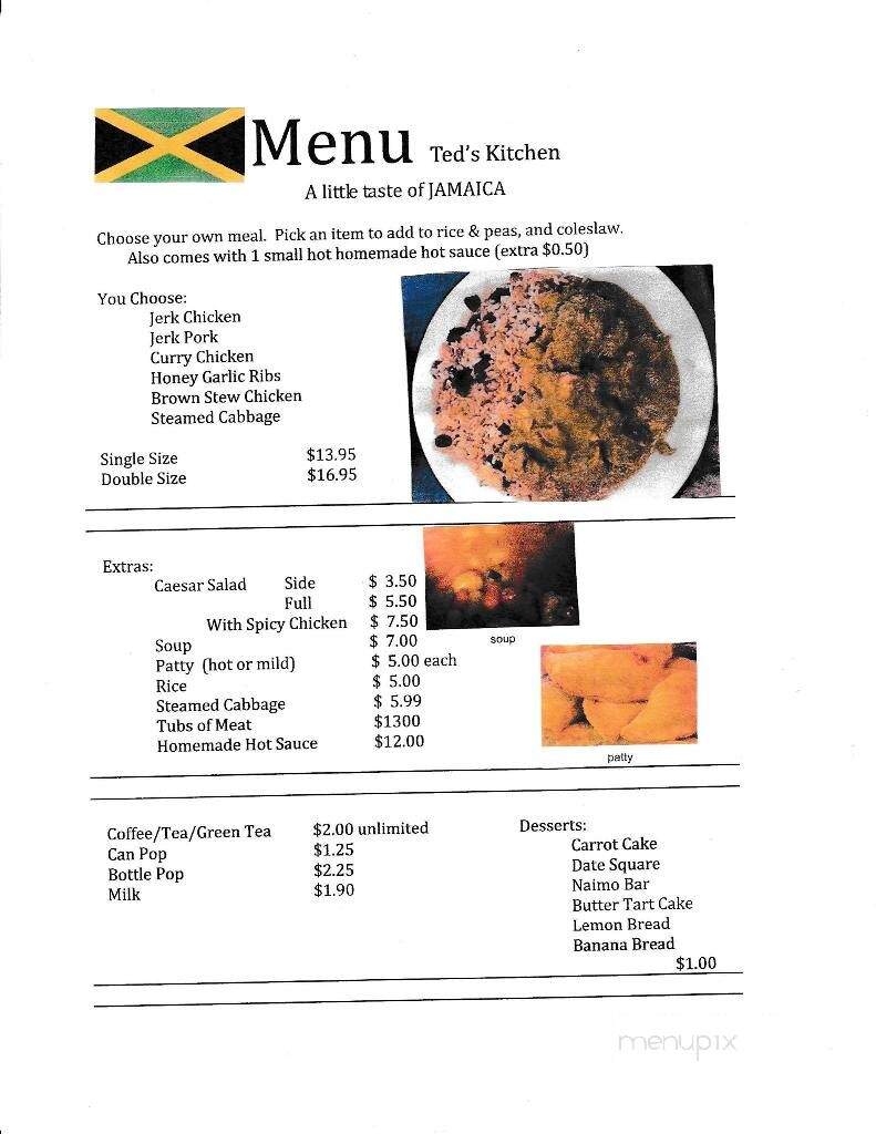 Ted's Kitchen - Thunder Bay, ON menu_pic