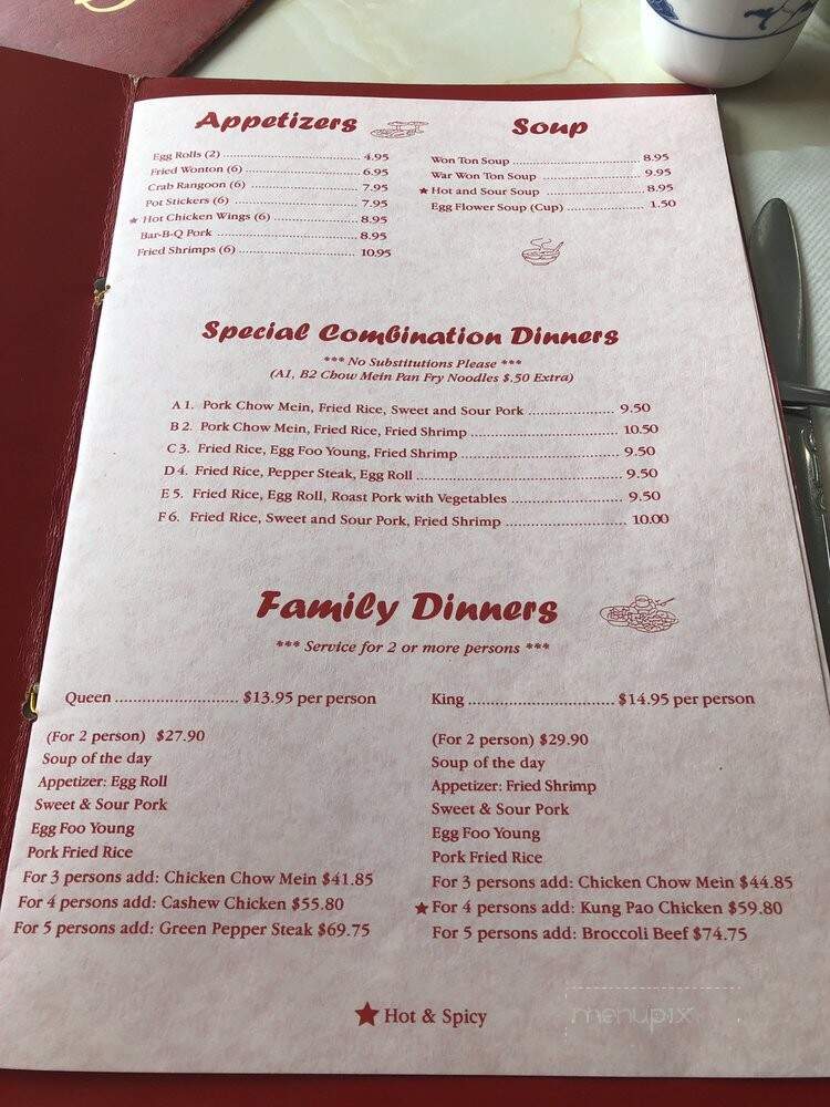 Chin's Cafe - Carlin, NV menu_pic