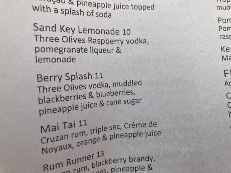 Kokomos Bar & Grille - Clearwater Beach, FL menu_pic