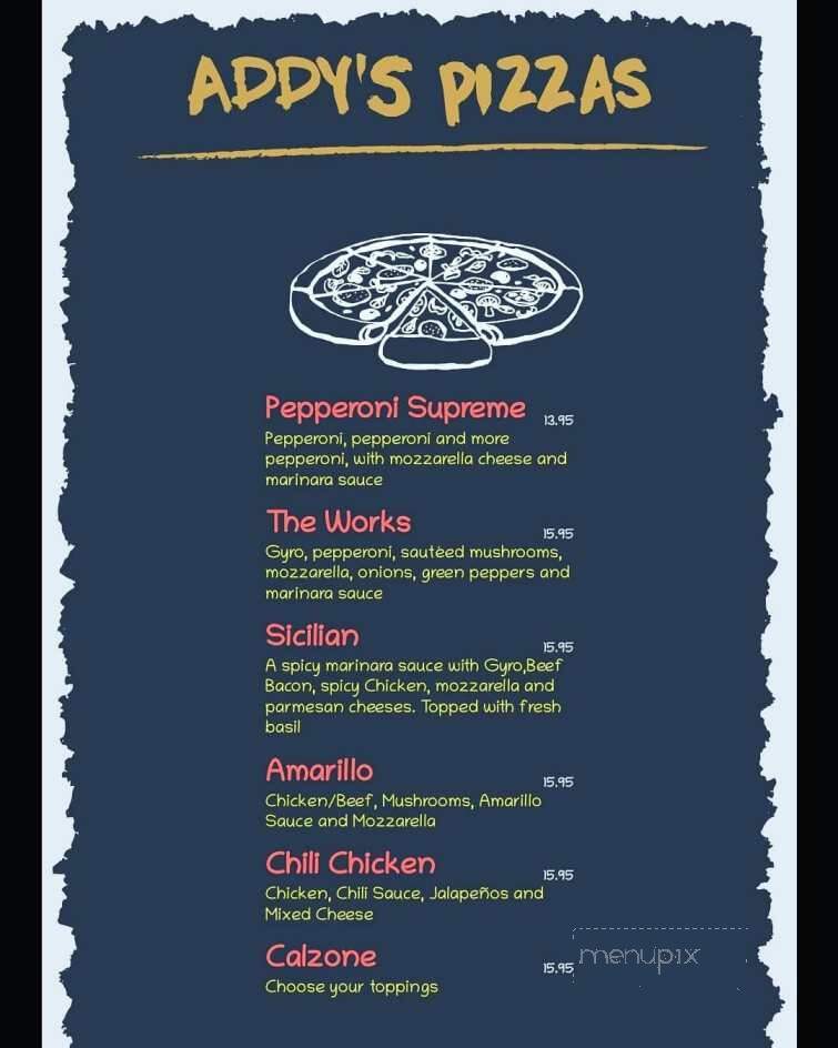 Addy's Barbeque - Edison, NJ menu_pic
