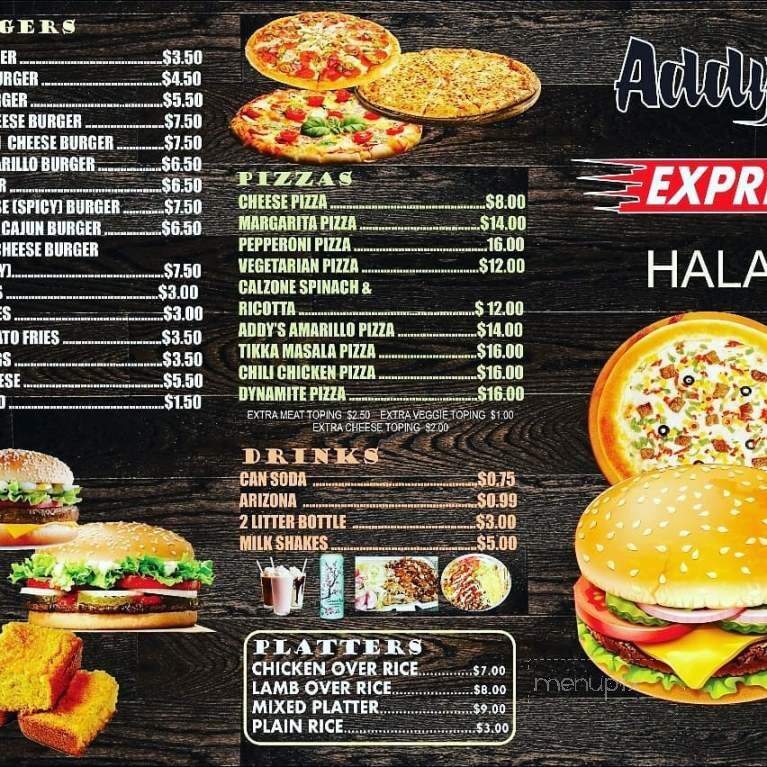 Addy's Barbeque - Edison, NJ menu_pic