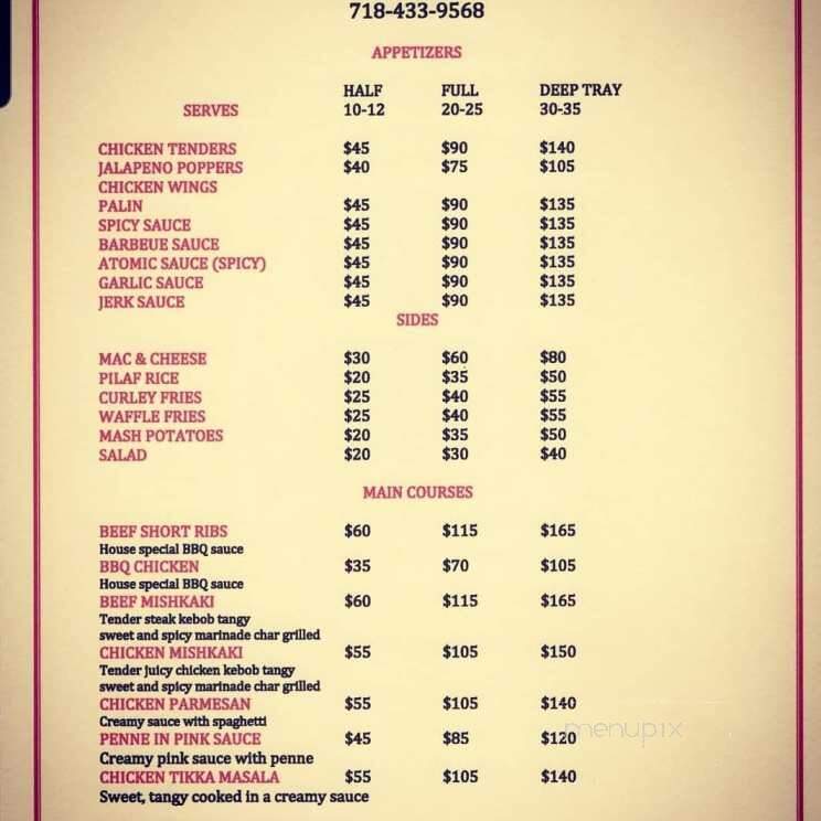 Addy's Barbeque - Edison, NJ menu_pic