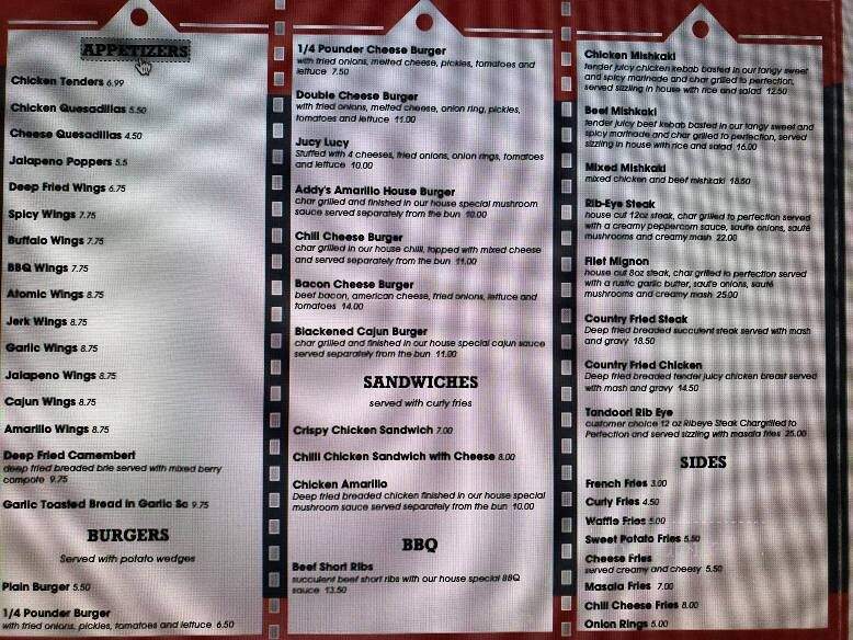 Addy's Barbeque - Edison, NJ menu_pic