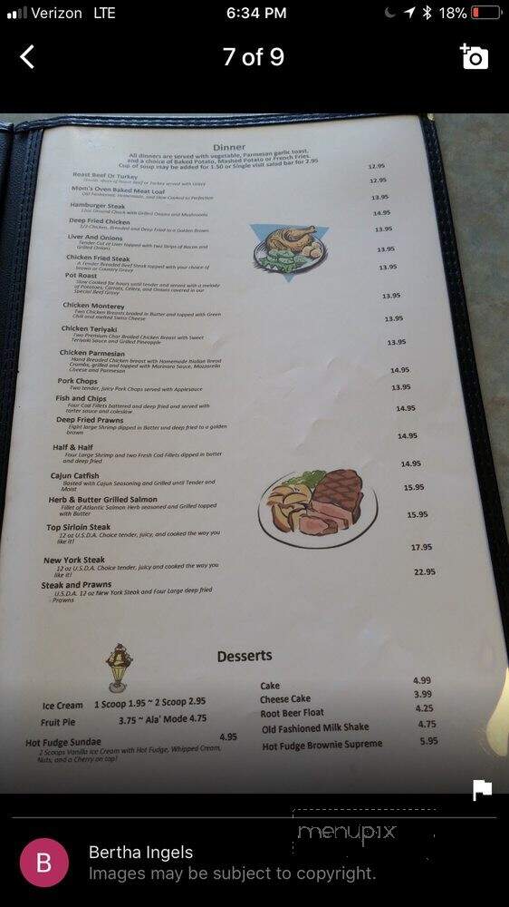 Kopper Kettle Cafe - Susanville, CA menu_pic