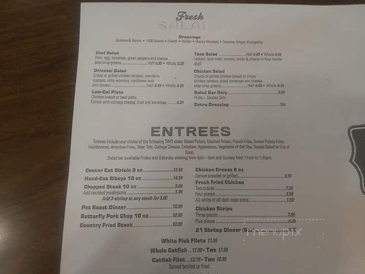 Millennium Lanes - Aledo, IL menu_pic