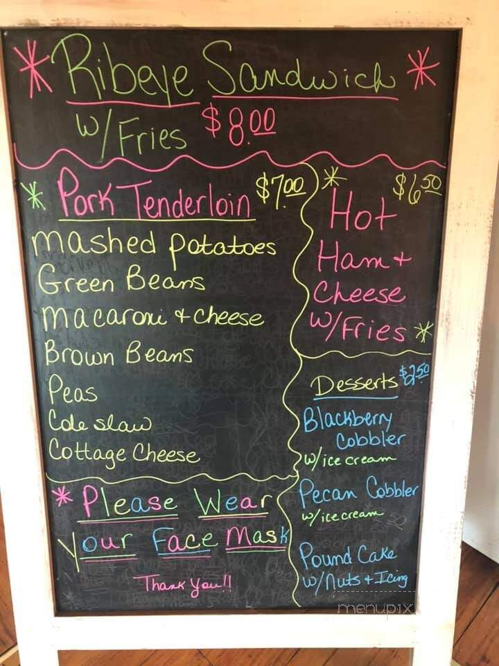 Granny's Diner - Harrodsburg, KY menu_pic