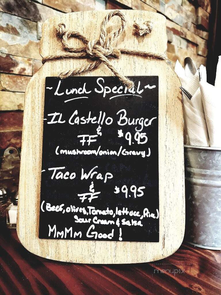 Il Castello - Barryville, NY menu_pic