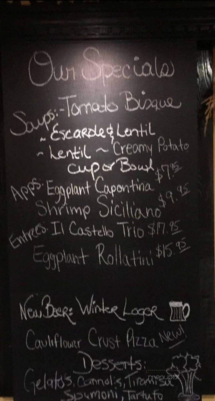 Il Castello - Barryville, NY menu_pic
