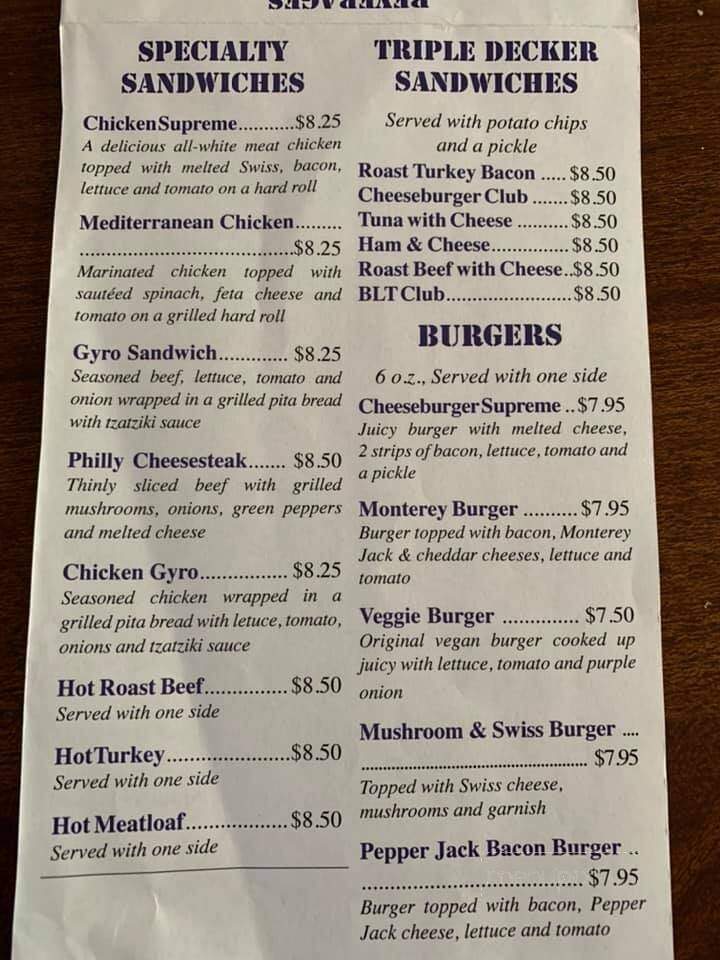 Lakeville Family Restaurant - Lakeville, NY menu_pic