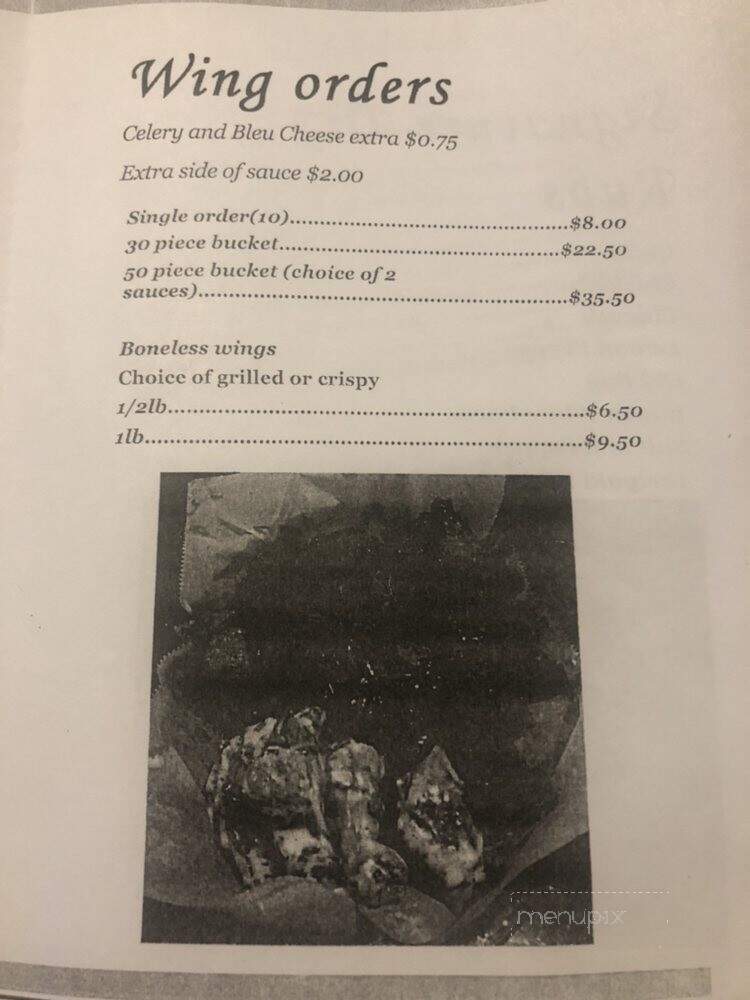 DeLeos Bar and Grill - Dalton, PA menu_pic