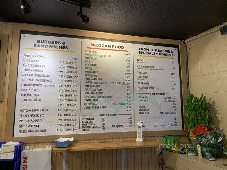 Rick's Trio - Exeter, CA menu_pic