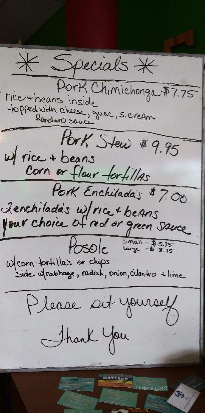 Lindo Mexico - Burlington, IA menu_pic