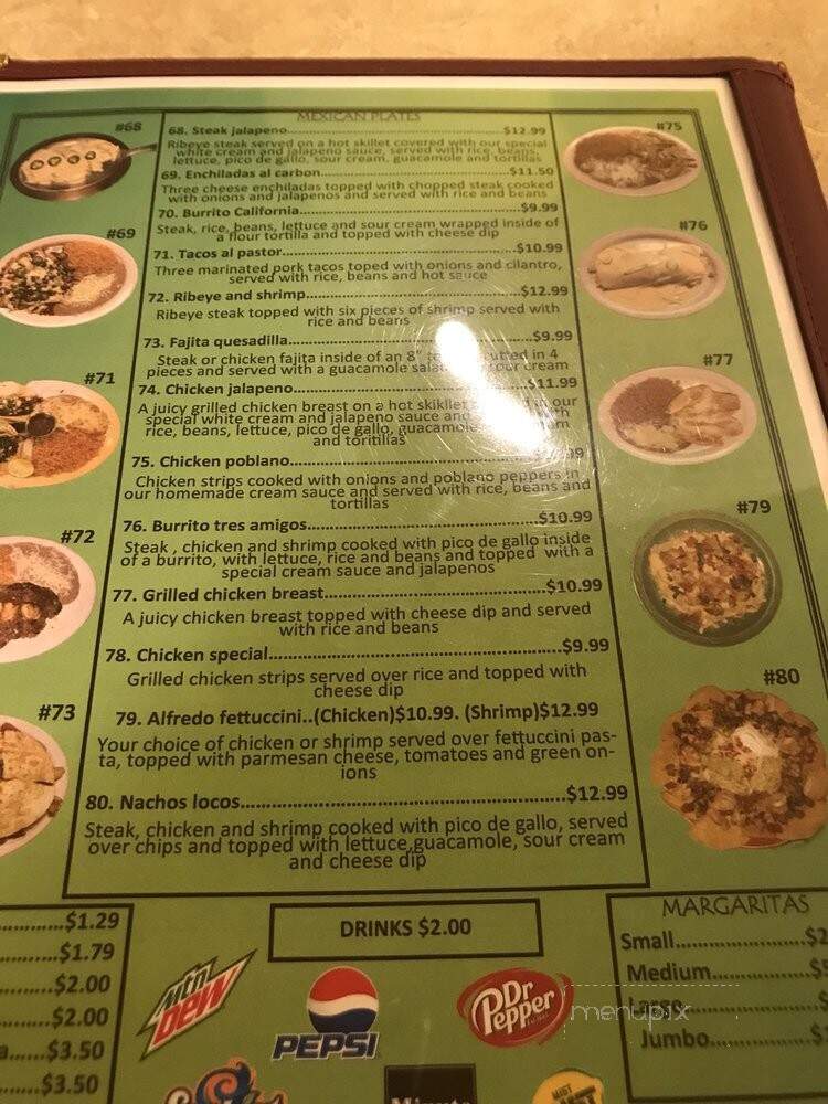 Mariachi Mexican Restaurant - Daleville, AL menu_pic