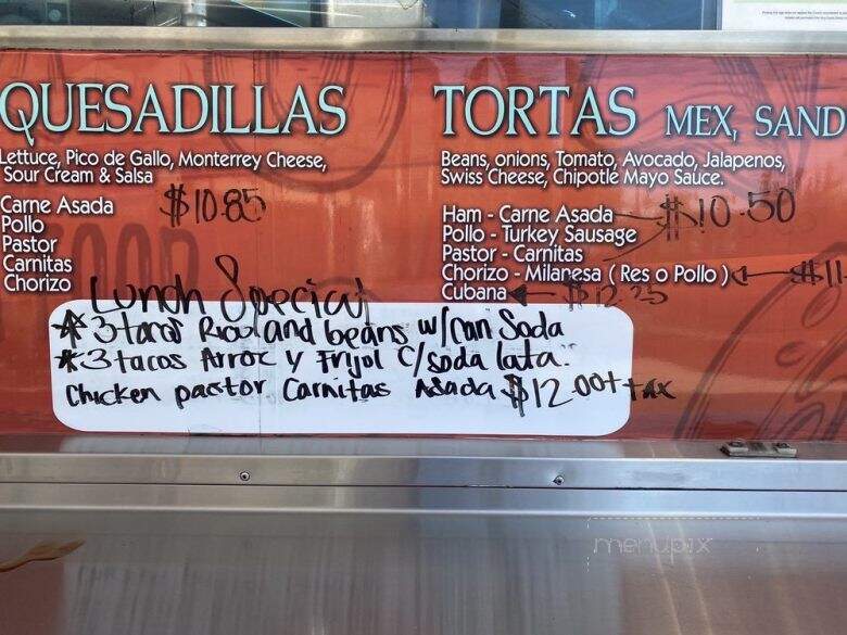 Tacos El Noa Noa - Sunnyvale, CA menu_pic