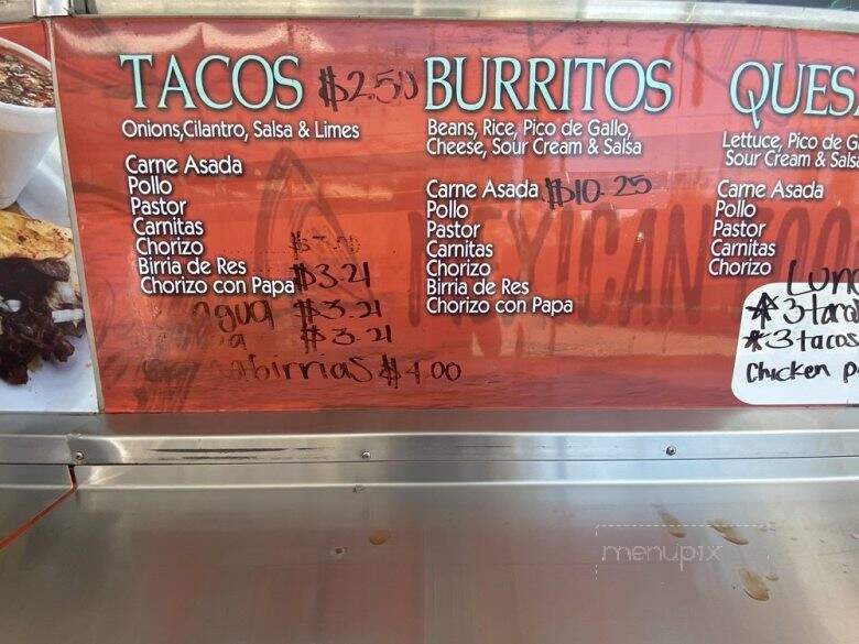 Tacos El Noa Noa - Sunnyvale, CA menu_pic