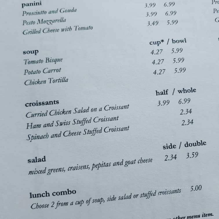 The Fruited Plain Cafe - Sioux Center, IA menu_pic