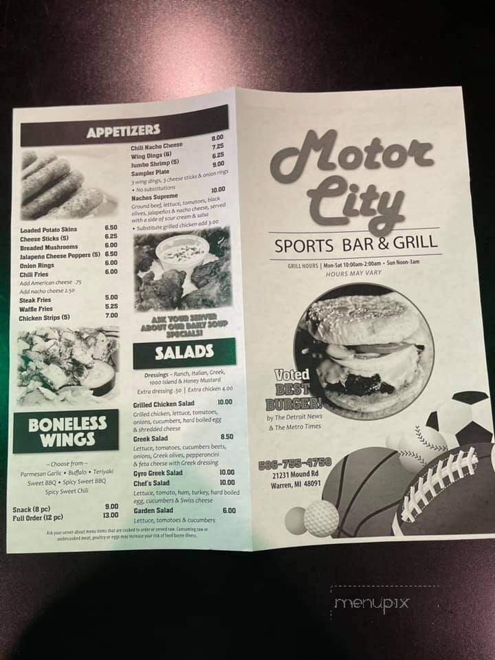 Motor City Sports Bar - Warren, MI