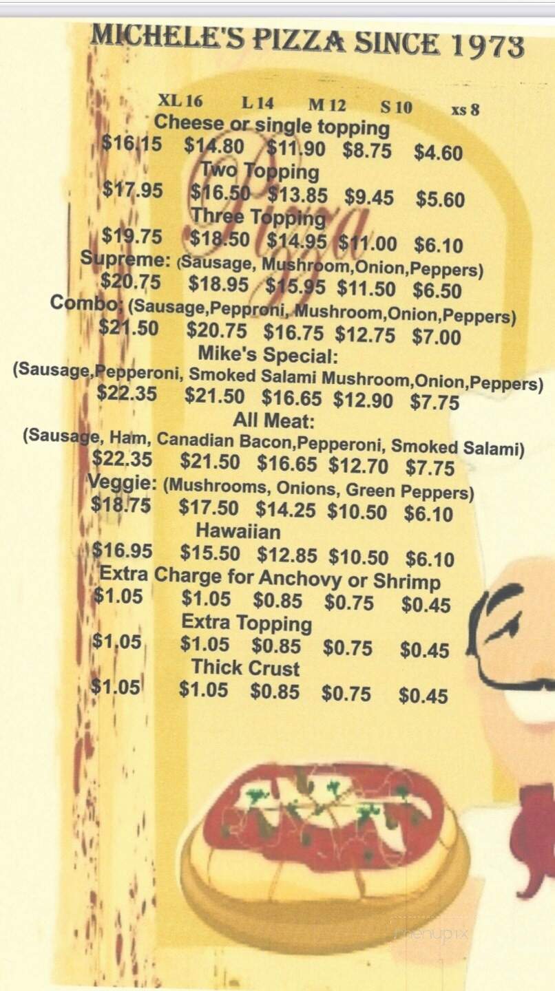 Michele's Pizza - Havana, IL menu_pic