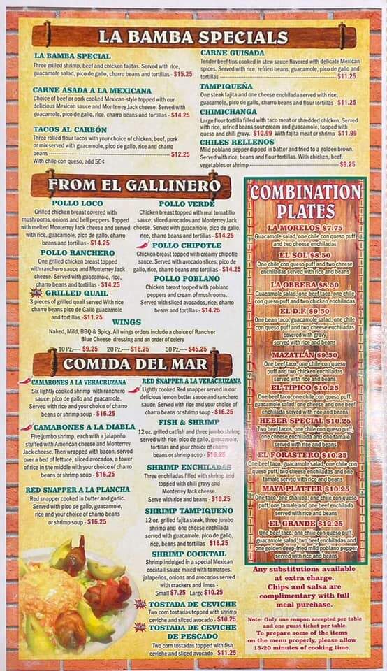 La Bamba Mexican Grill - Caldwell, TX
