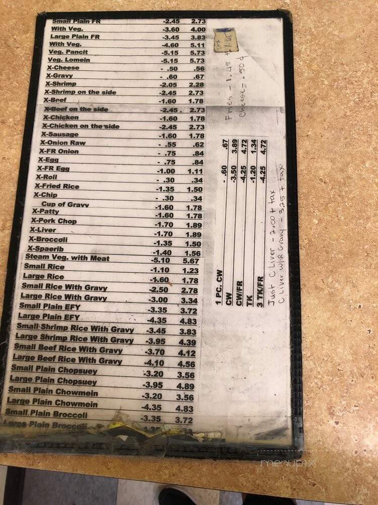Mama Chan's Chinese Take-Out - Portsmouth, VA menu_pic