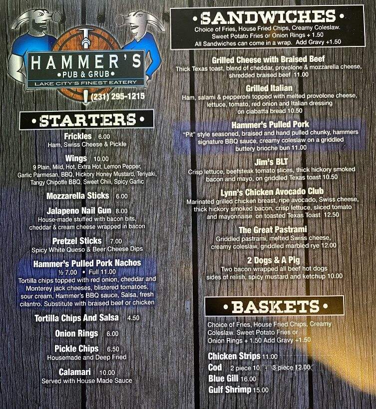 Hammers Pub and Grub - Lake City, MI