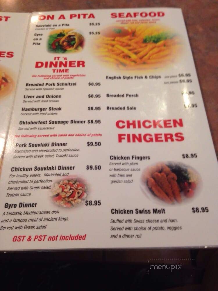 Checkerboard Restaurant And Coffee Bar - Kitchener, ON menu_pic