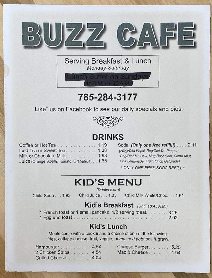 Buzz Cafe - Sabetha, KS