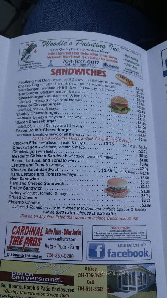 College Bar-B-Que - Salisbury, NC menu_pic