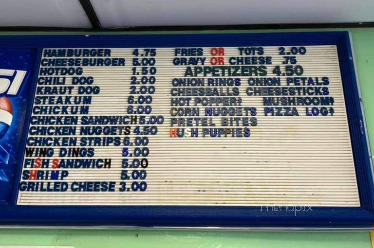 Jordan's Soft Serve - Kittanning, PA menu_pic
