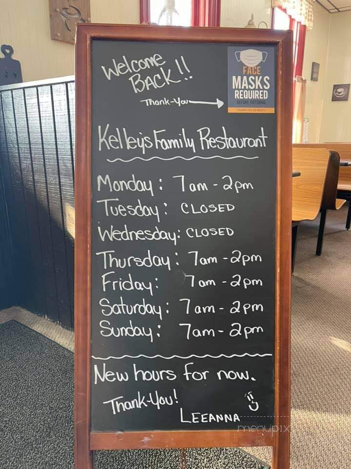 Kelleys Family Restaurant - Saxonburg, PA menu_pic