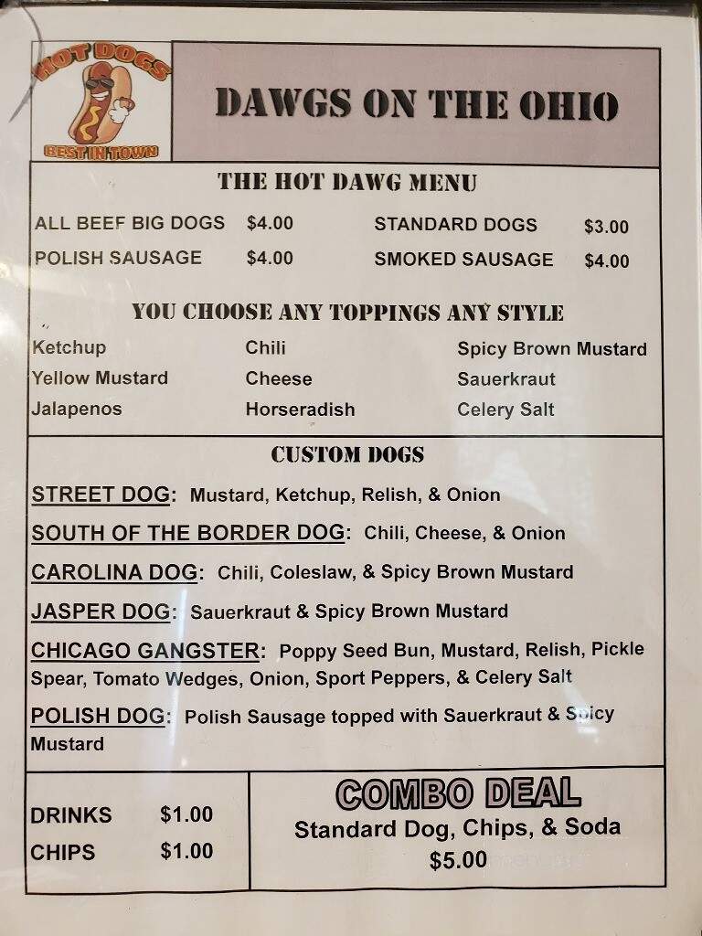 Dawg's Draft House - Atwater, OH menu_pic