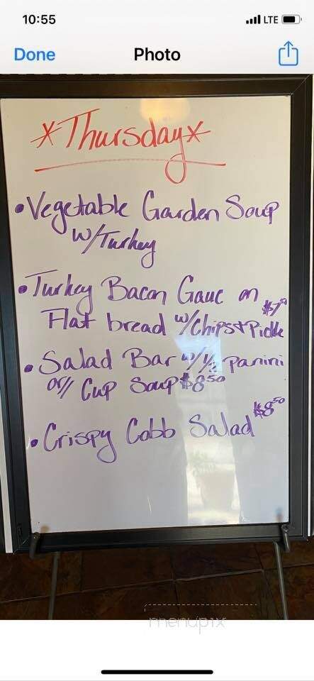 Latte' Da Coffee Shop - Tishomingo, OK menu_pic