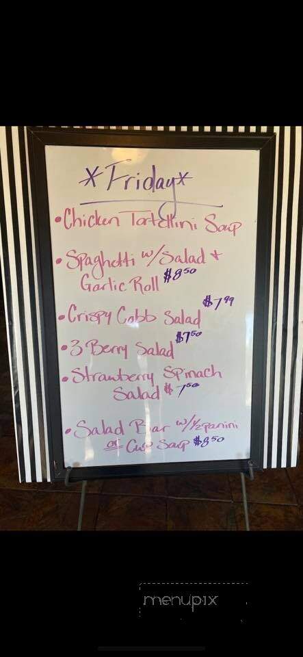 Latte' Da Coffee Shop - Tishomingo, OK menu_pic