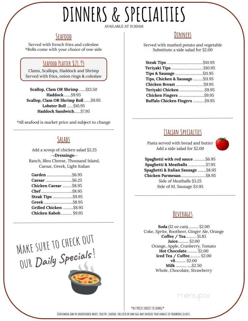 Brickstones - Rochester, NH menu_pic
