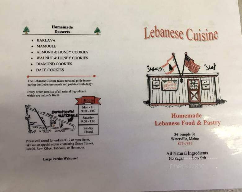 Lebanese Cuisine - Waterville, ME