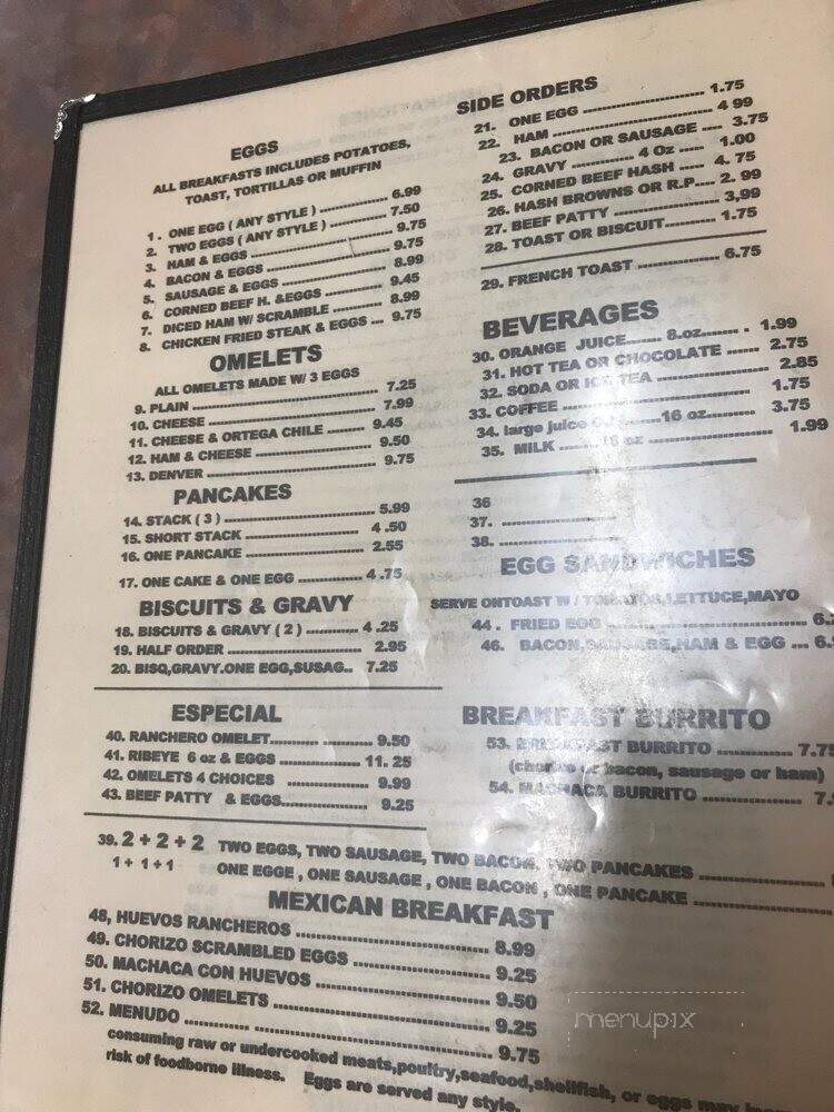 Taco Mio - Quartzsite, AZ menu_pic