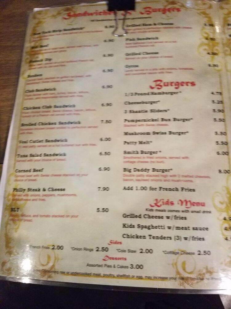 Shantie Food & Spirit - Warren, MI menu_pic