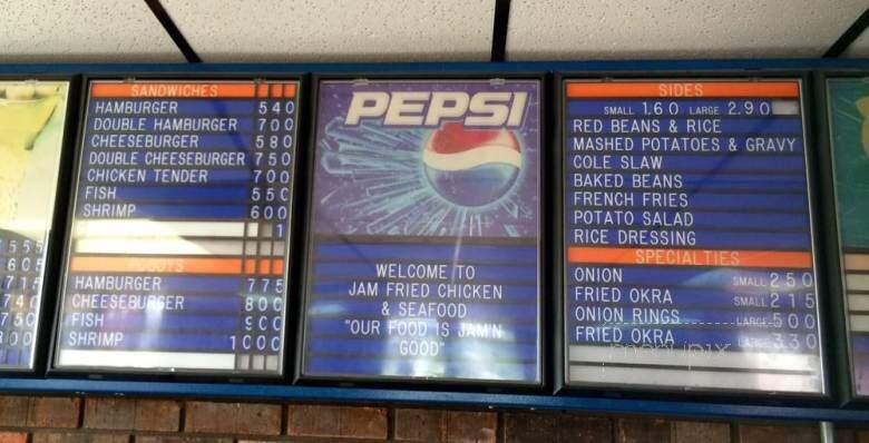 Jam Fried Chicken & Seafood - Kentwood, LA menu_pic