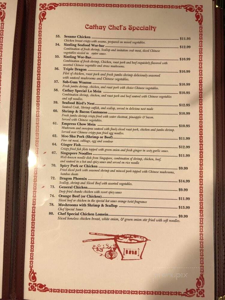 Cathay Inn Chinese Restaurant - Metairie, LA menu_pic