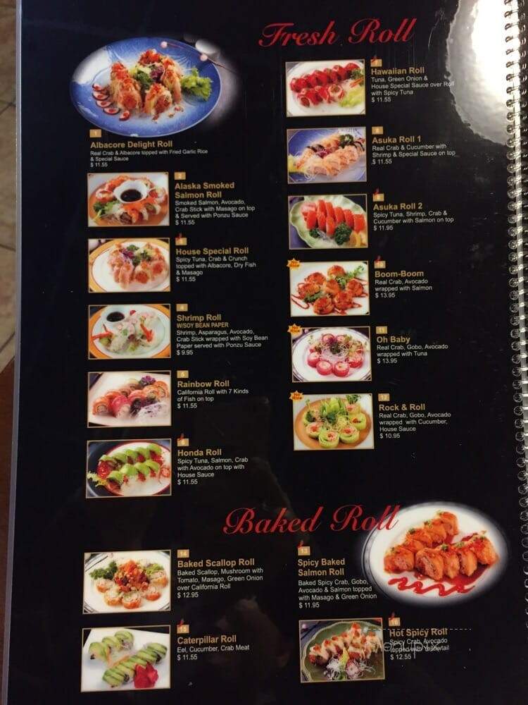 Asuka Japanese Cusine - Fresno, CA menu_pic