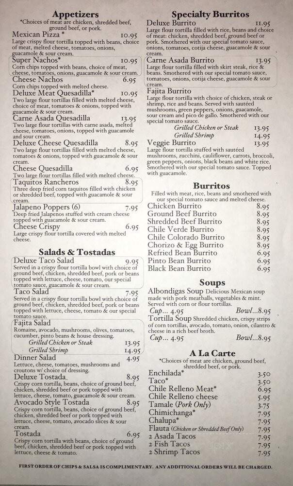 Toreros Famosos Mexican Restaurant - Crescent City, CA