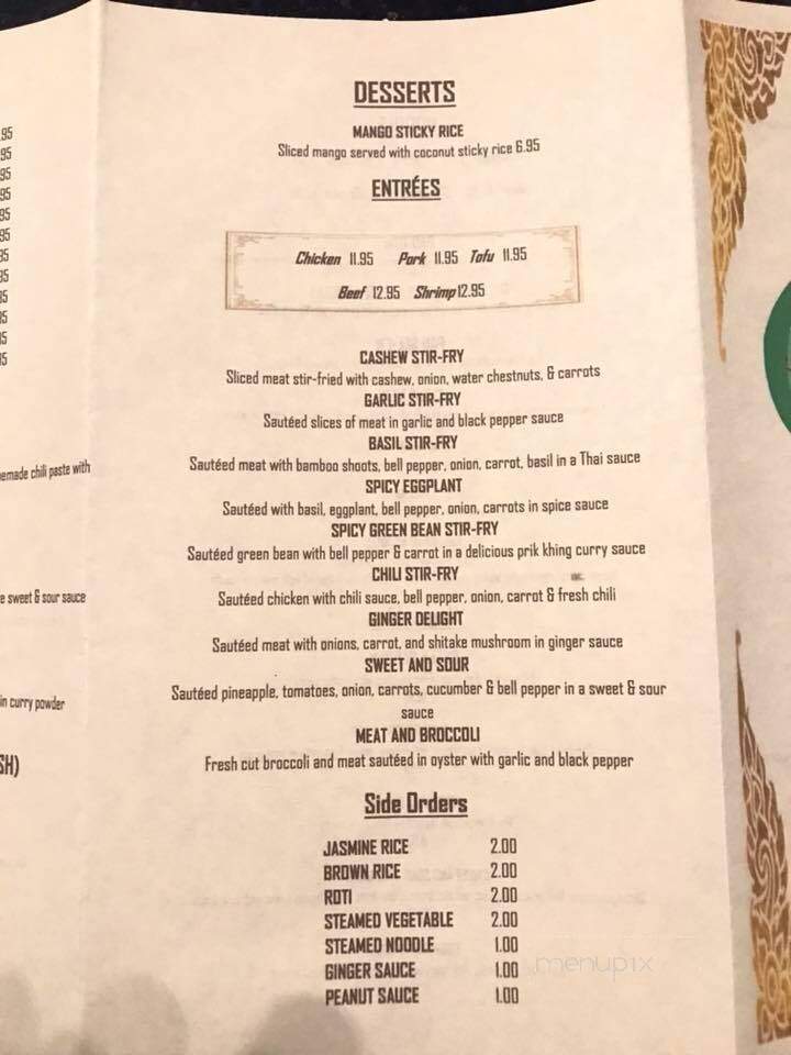 Jasmine Rice Thai Cuisine - Gretna, LA menu_pic