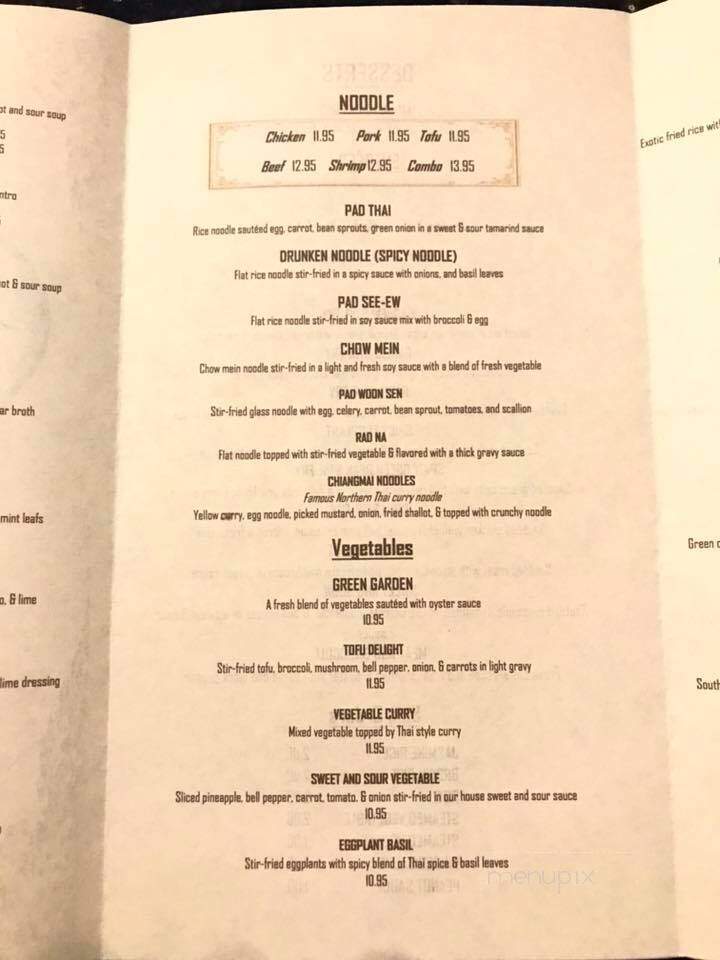 Jasmine Rice Thai Cuisine - Gretna, LA menu_pic