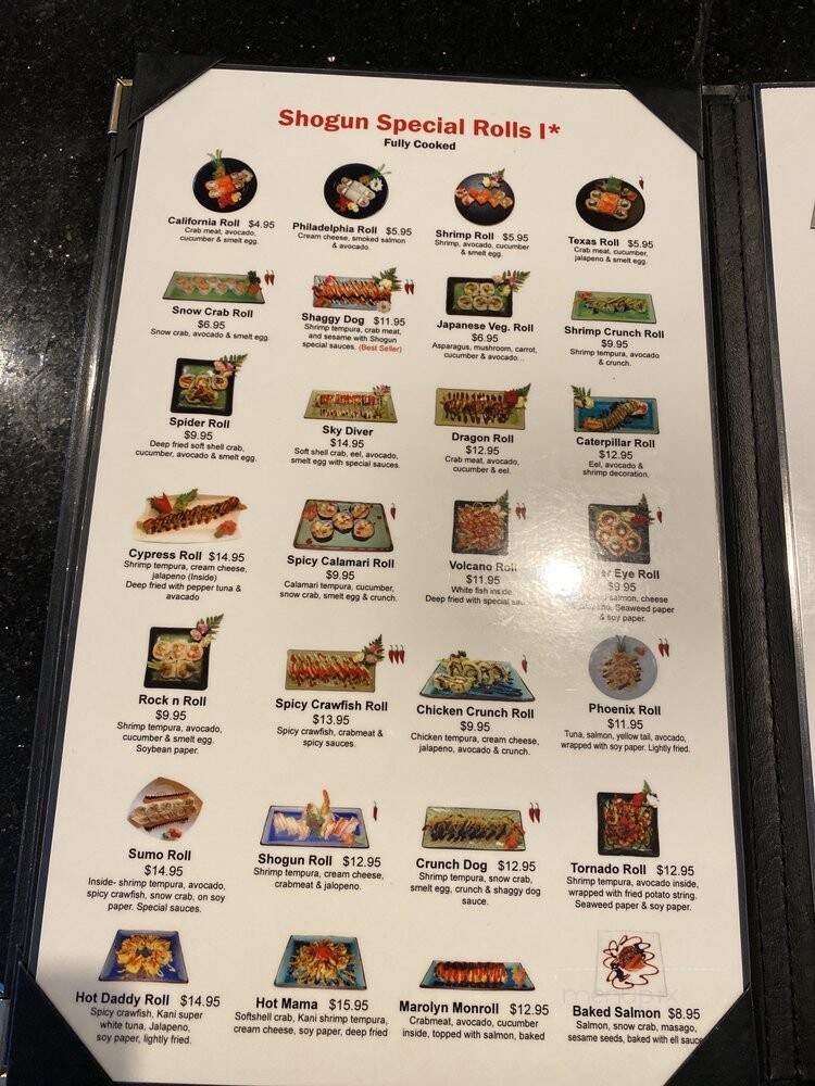 Shogun Japanese Grill & Sushi Bar - Huntsville, TX