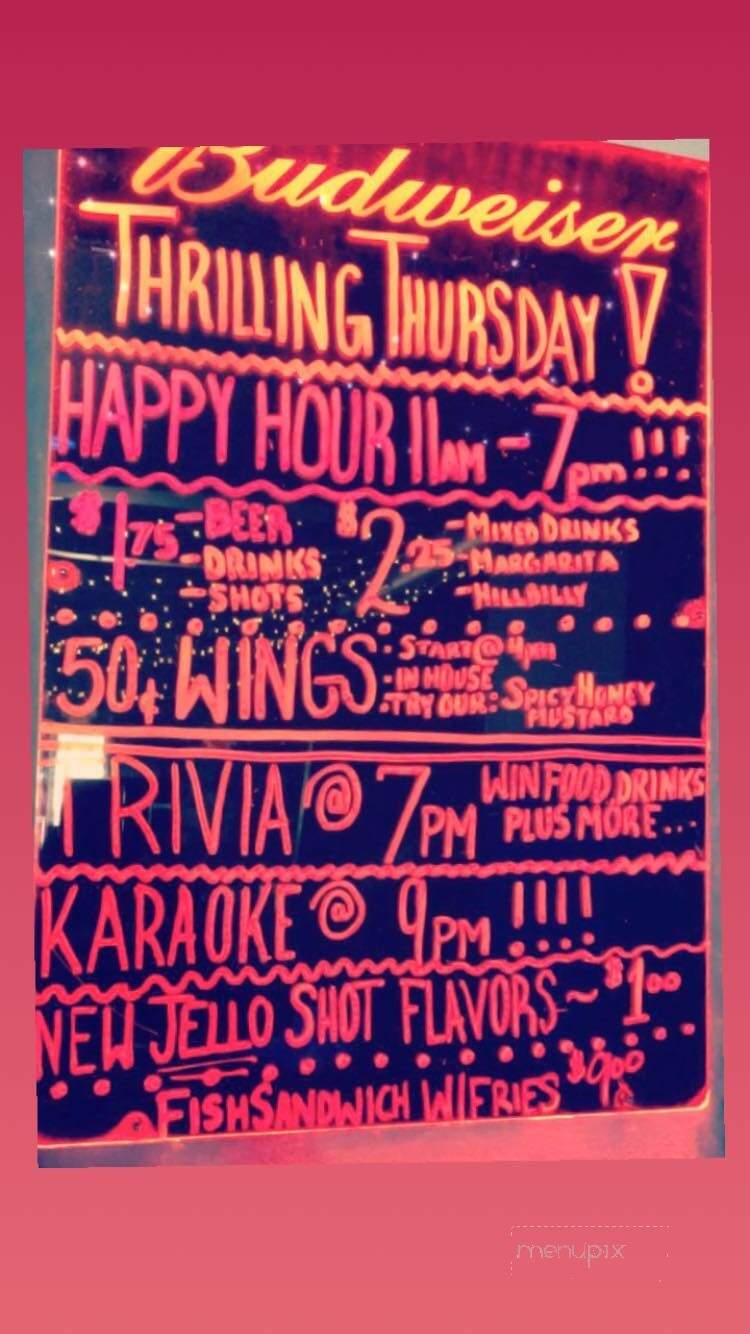 At Witz End - Willoughby, OH menu_pic