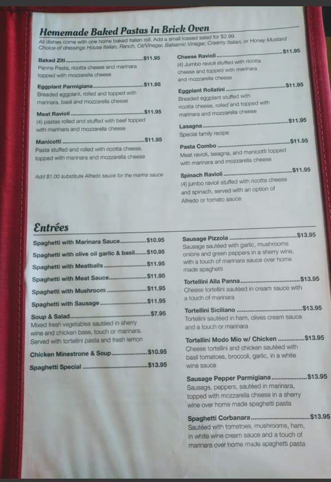Lava Italian Restaurant - Galesburg, IL menu_pic
