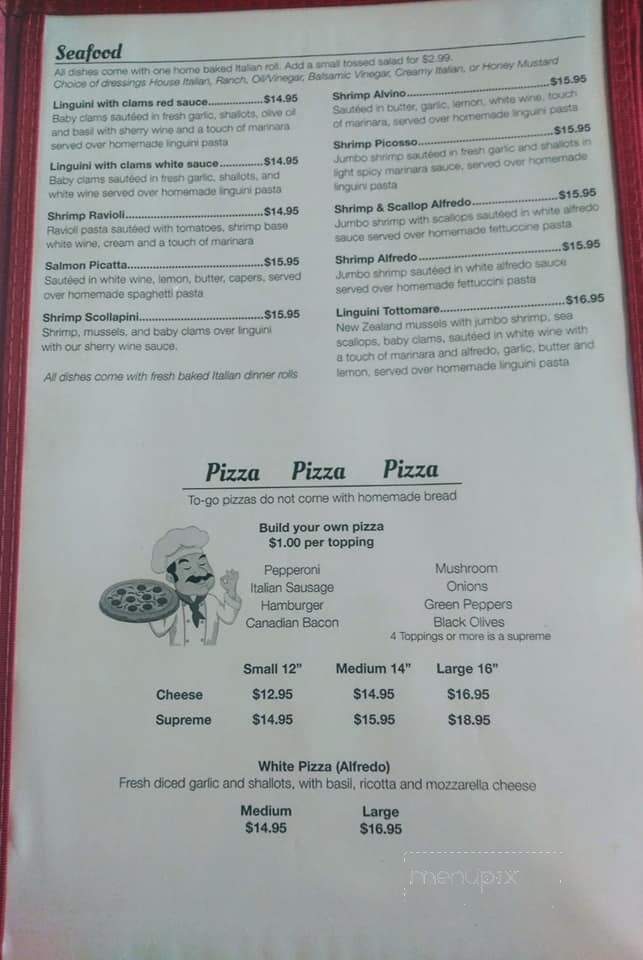 Lava Italian Restaurant - Galesburg, IL menu_pic