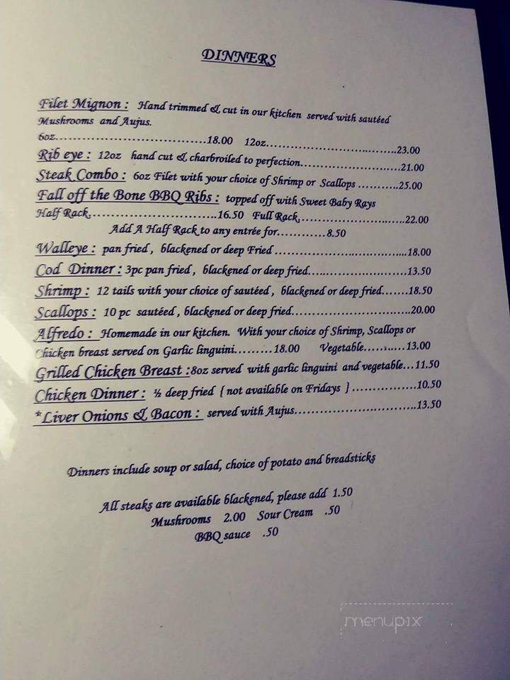 The Edge - Hazelhurst, WI menu_pic
